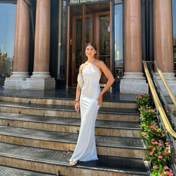 MAJORELLE Libbie Gown maxi dress in Light Blue Size Small NEW! New with tags! - Picture 2 of 10